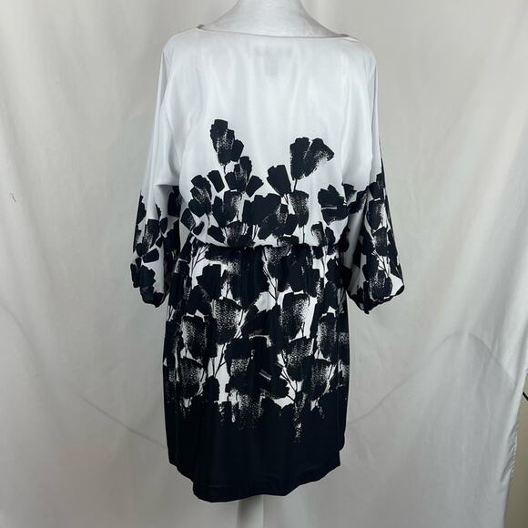 White House Black Market Floral Women's Feminine Blouson Dress NWOT Size M - Picture 5 of 14